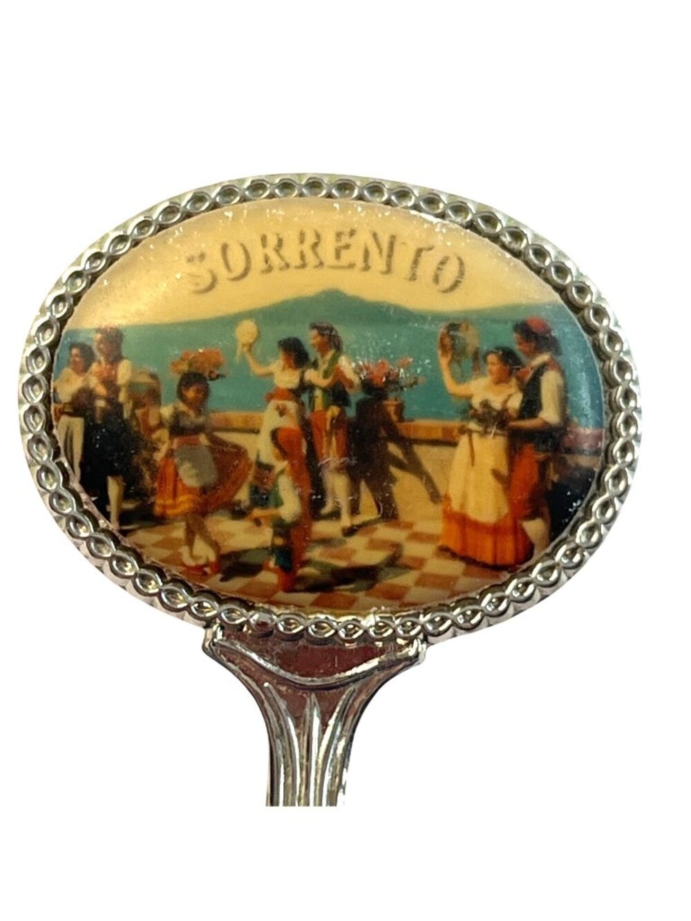 Vintage Sorrento Souvenir Collectible Spoon With Decorative Handle B84